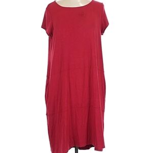 Eileen Fisher Red Midi Dress